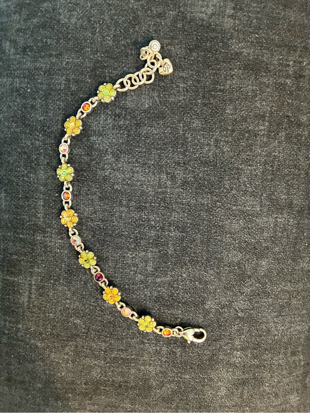 Brighton Yellow Floral Crystal Bracelet